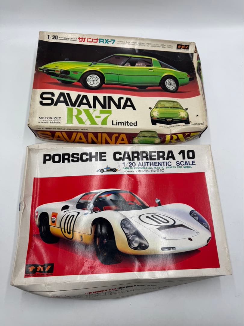ナガノ　サバンナ　RX-7 ポルシェ　カレラ10 プラモデル ナガノ サバンナ RX-7 ポルシェ カレラ10 プラモデル ナガノ サバンナ