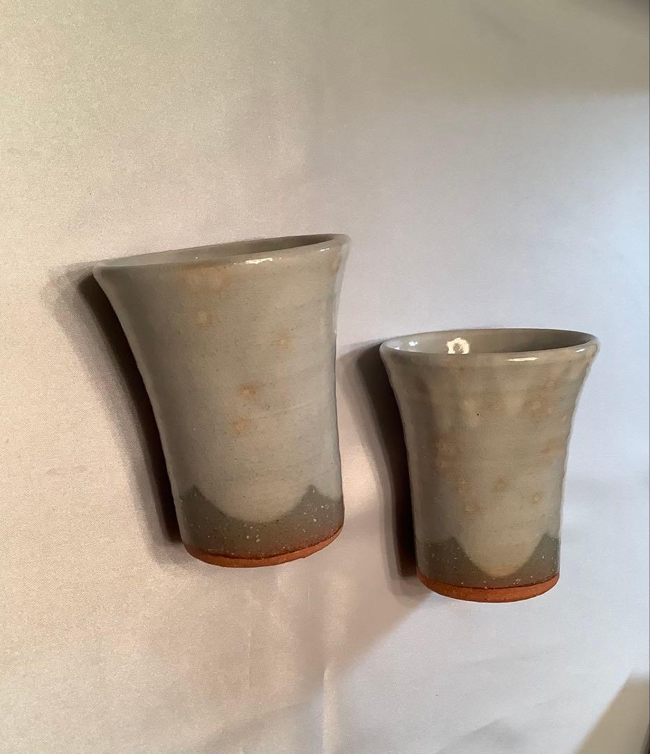 萩焼　ビアマグ2個セット