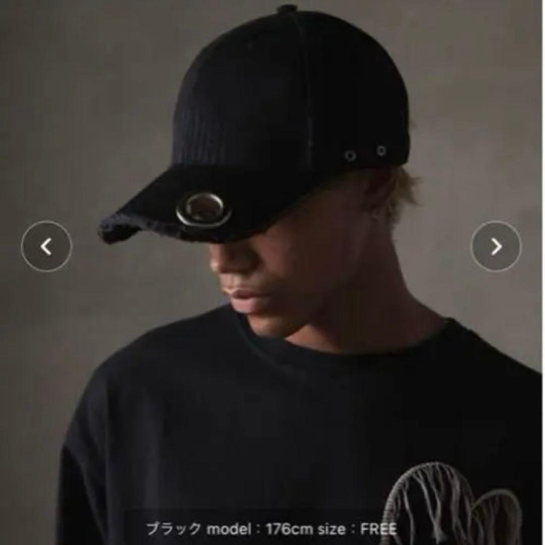 GRANCY / ハトメデザインダメージキャップ（2024SS） メンズ