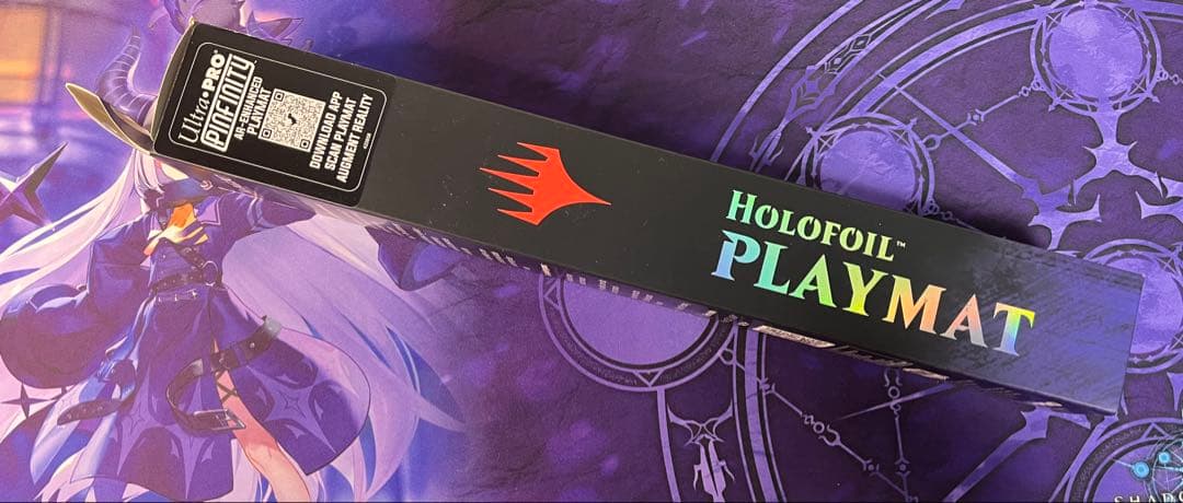 MTG エルドレインの森 ホロフォイルプレイマット クリスタルアップル