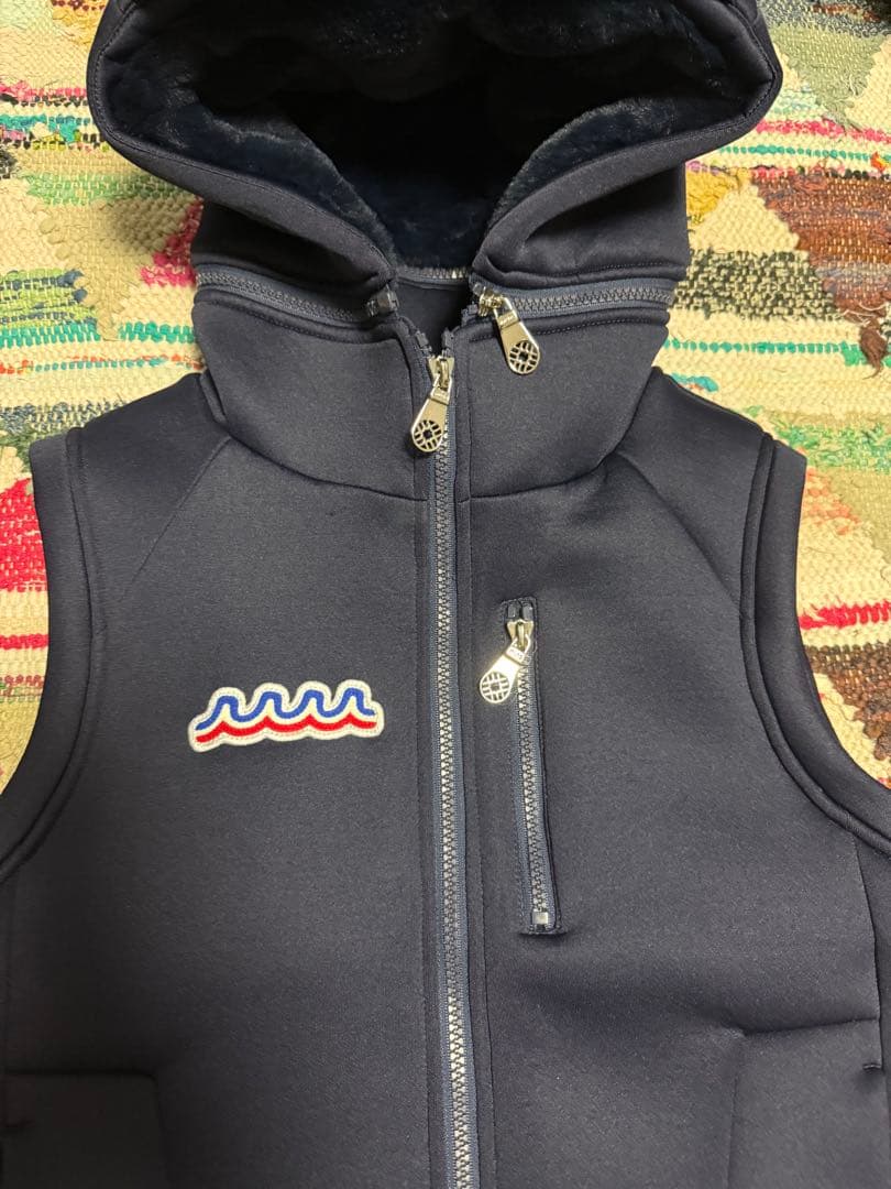 muta MARINEフード付きベスト ネイビー