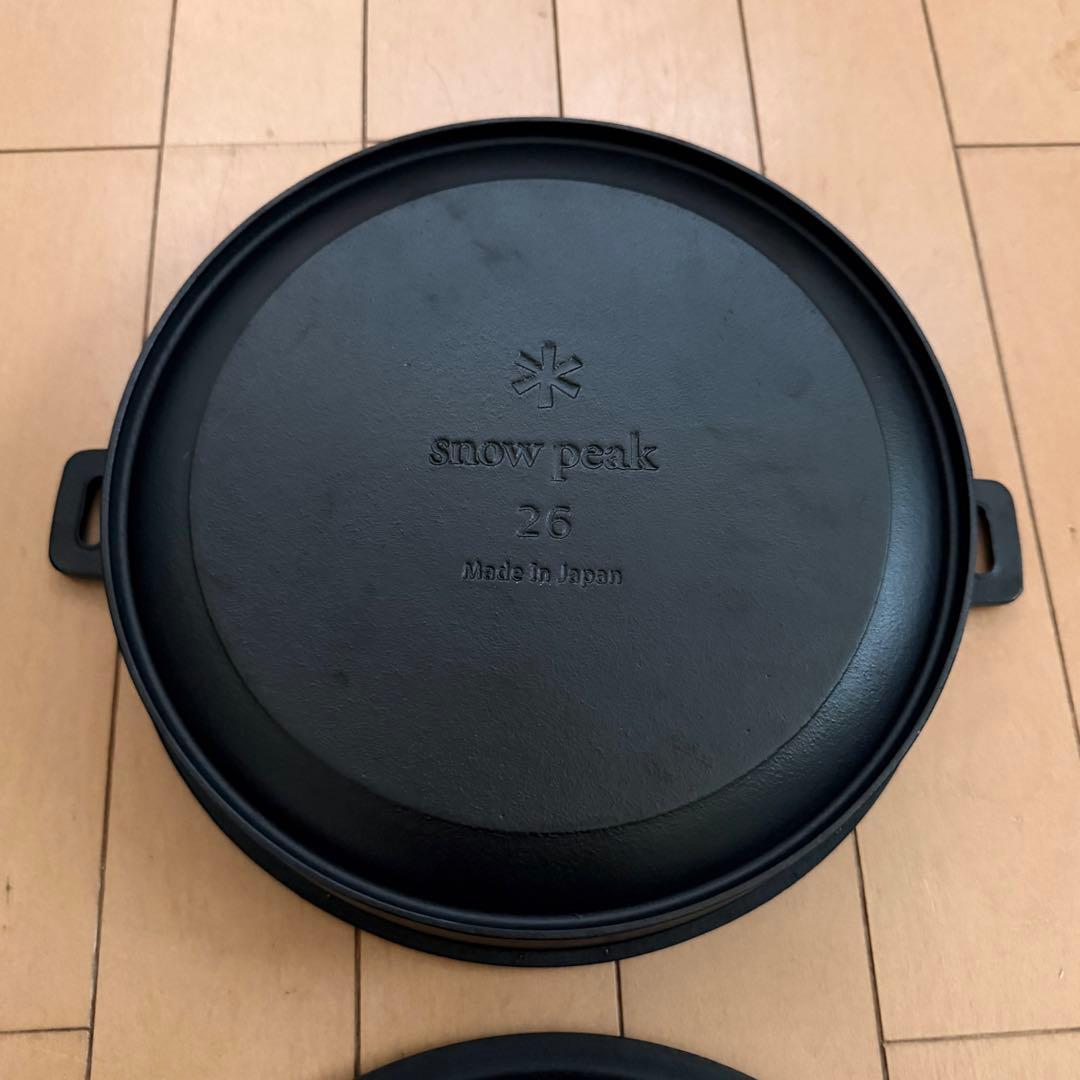 美品  peak 和鉄ダッチオーブン 26 スキレット スノーピーク