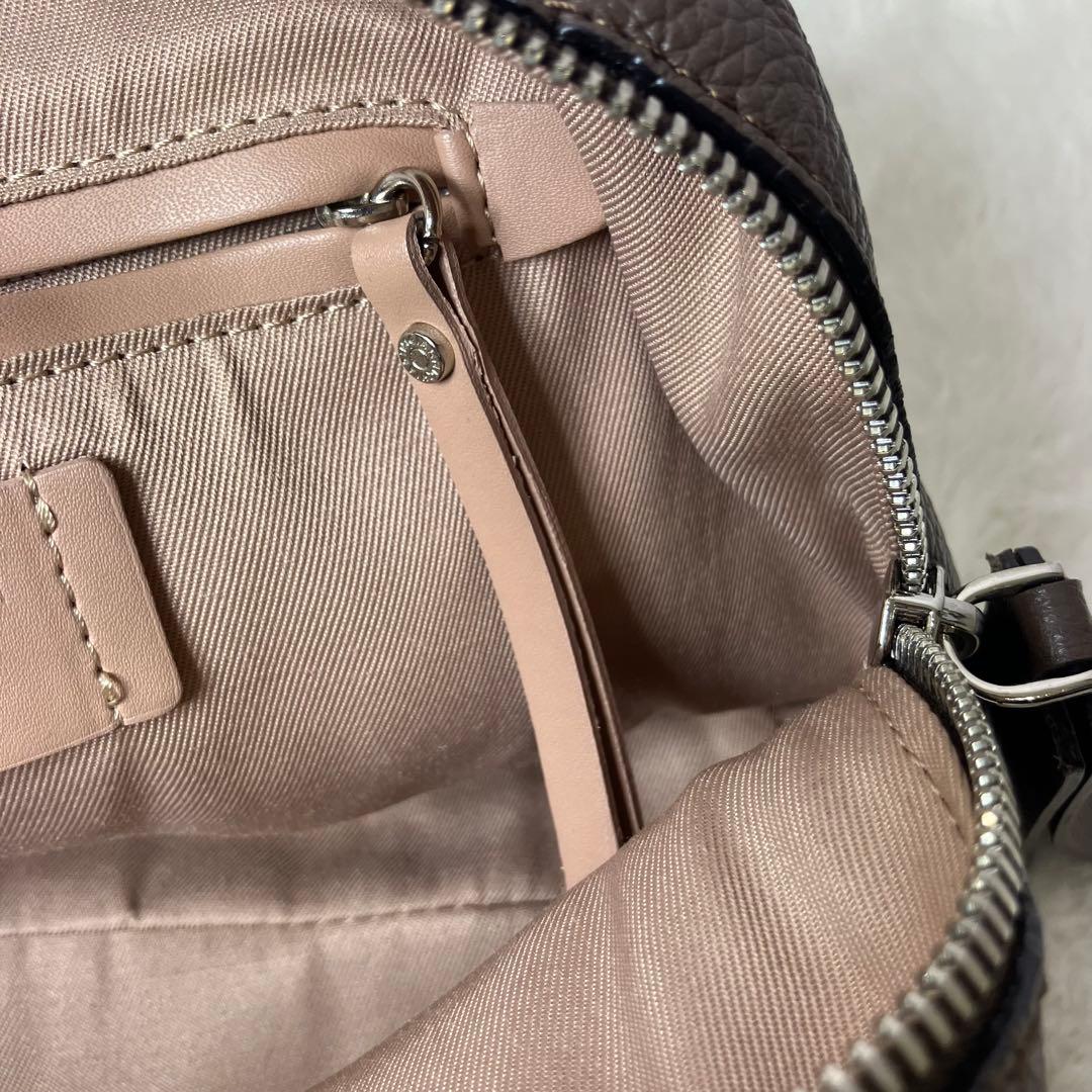 美品✨ジャンニキャリーニ アリファ M 2way シボ革 ショルダーバッグ