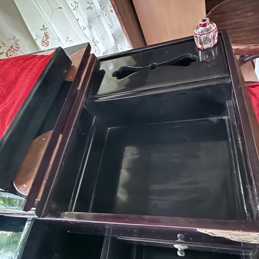 2193様感謝‼️大正浪漫スッゴイへそくり裁縫箱銅金具飾針山付仕込箪笥1竿