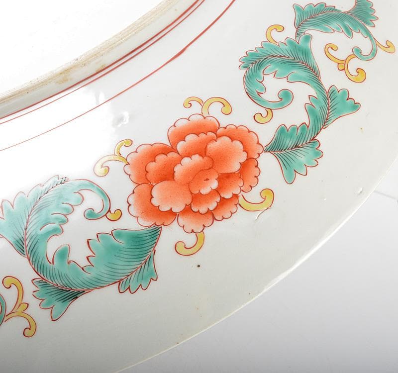 伊万里焼 古伊万里 錦手南蛮人黒船文 大皿 飾皿 D R4863C - メルカリ