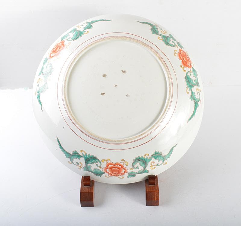 伊万里焼 古伊万里 錦手南蛮人黒船文 大皿 飾皿 D R4863C - メルカリ