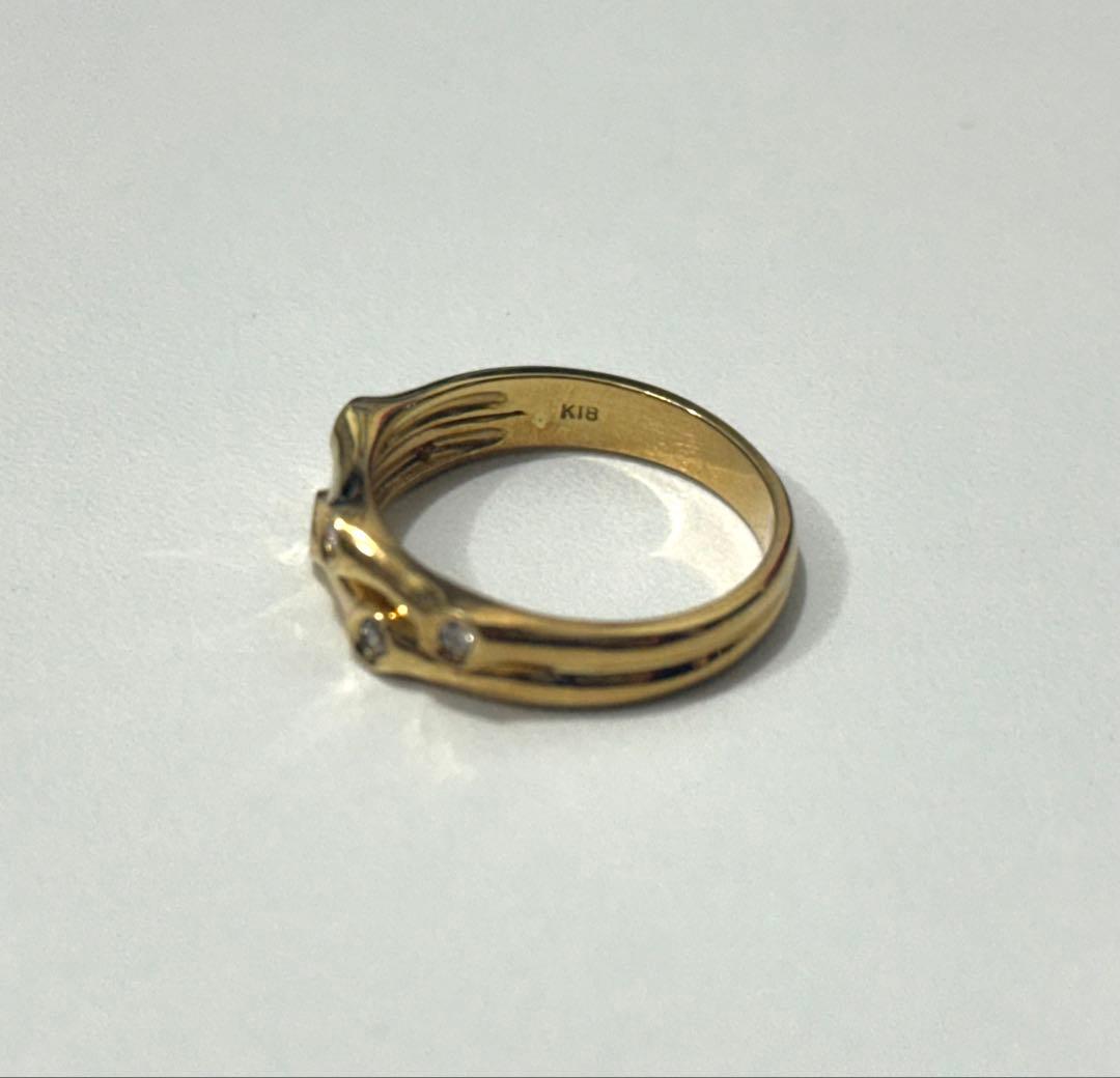k18メレダイヤ12号リング♪