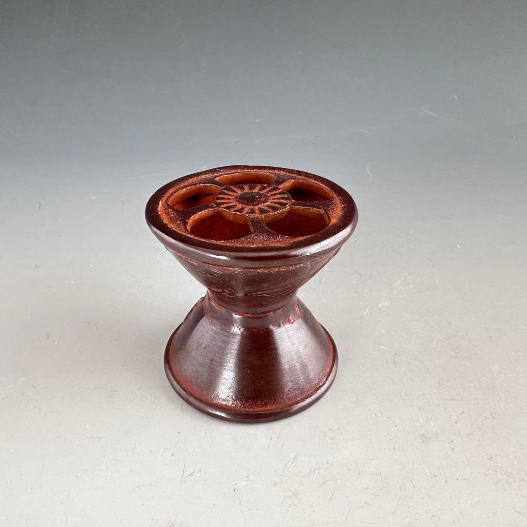 茶道具 唐銅 蓋置 3種 閑浄 共箱 鼓 扇面 三鈴 工芸品