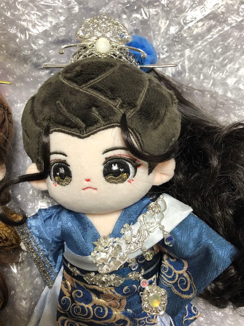 絶版レア　王一博　肖戦　肖战　ぬいぐるみ　20cm  本体ペア＋ウィッグ+古装