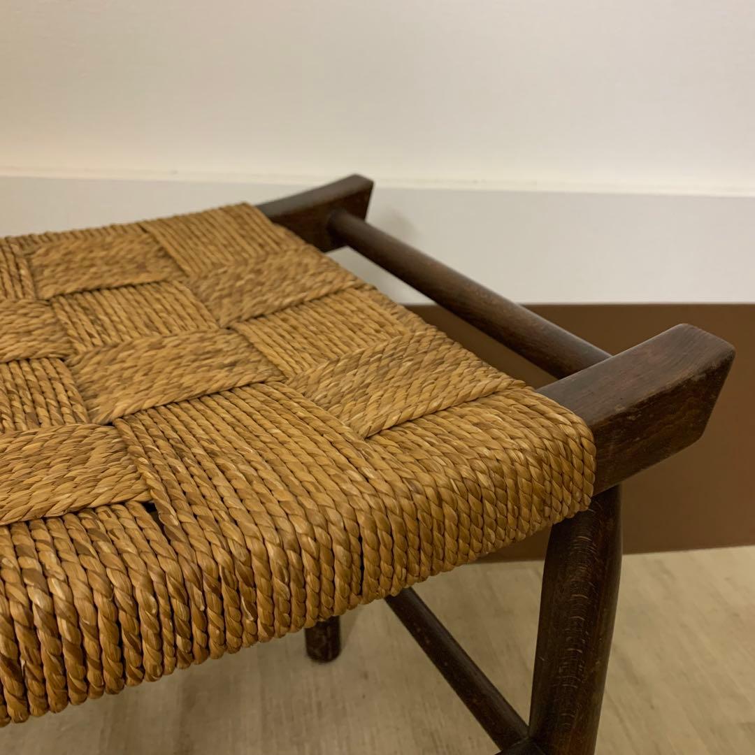 編み編みチェア ラッシ スツール 椅子 ヴィンテージ
