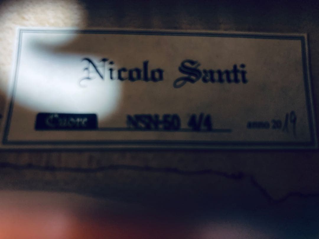 新品同等 Nicolo Santi NSN50 4/4 バイオリン 2019年製