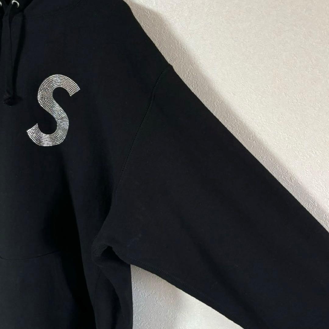 supreme シュプリーム　Swarovski S Logo Hooded M