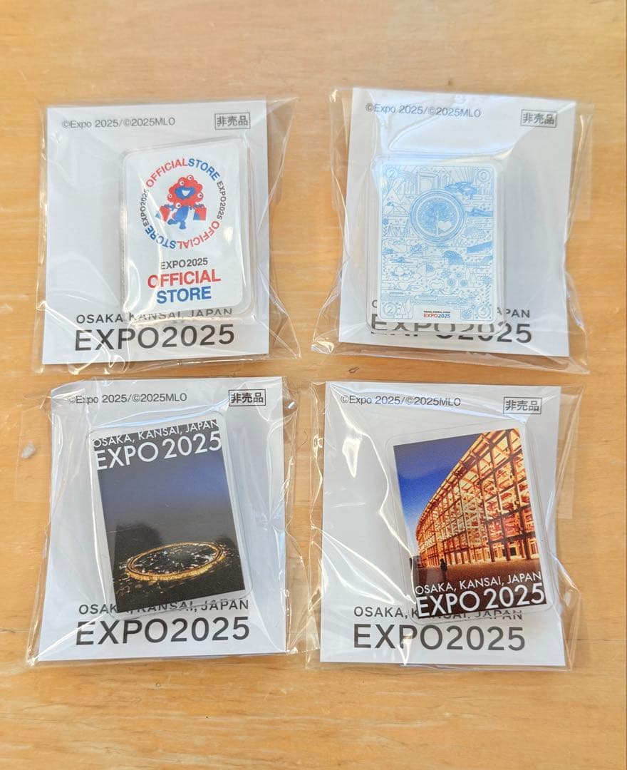大阪関西万博 ピンバッジ ピンズ 平日限定 非売品 2025 4種コンプリート
