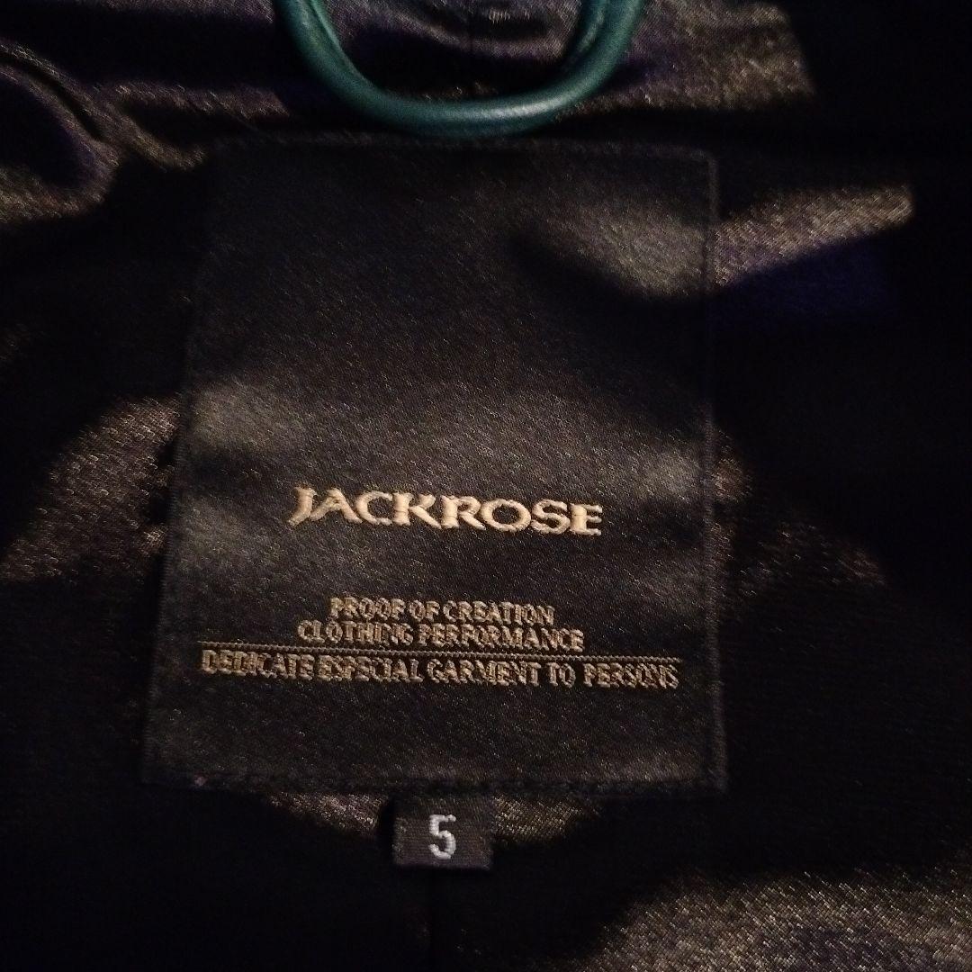 ジャックローズ ダークグリーン レザー シングルライダースジャケット