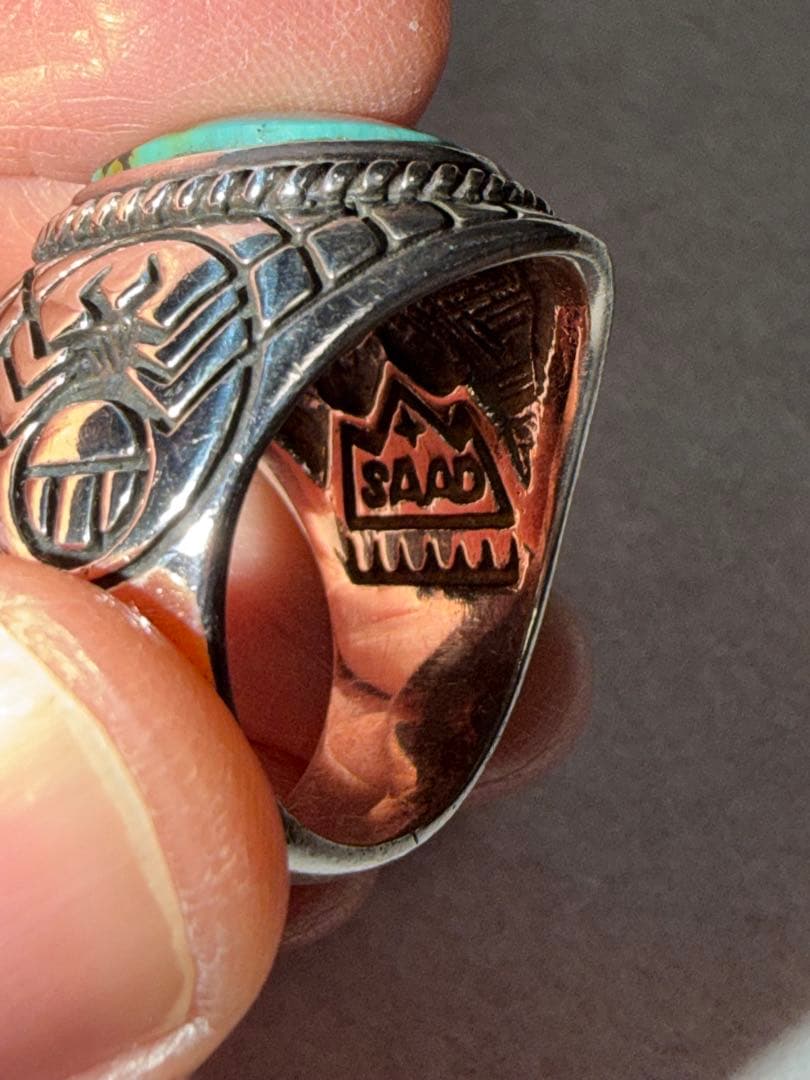 しろSAAD ターコイズ シルバーリング 925｜スパイダー23号正規品