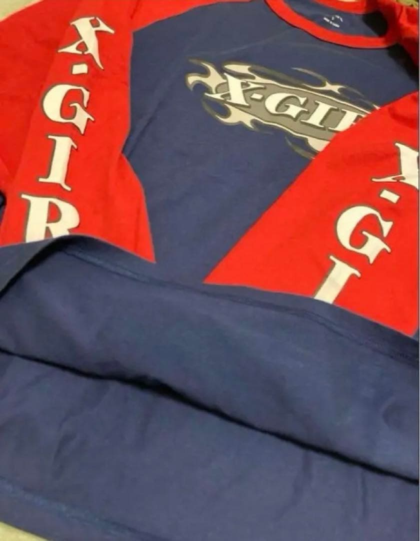 《入手困難品》あいみょん着用‼️X-girl ロンTネイビー長袖リンガーTシャツ