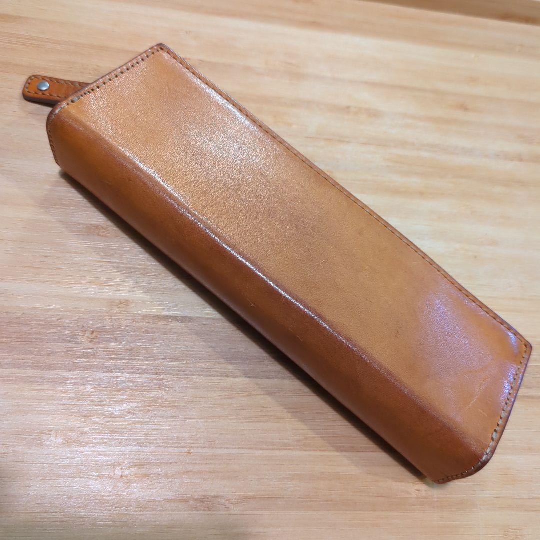 C COMPANY VOLVOX BROWN レザー ペンケース - メルカリ