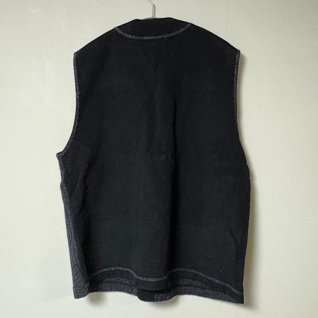 HUGO BOSS ヒューゴボス ウールベスト メンズ XL グレー×ブラック