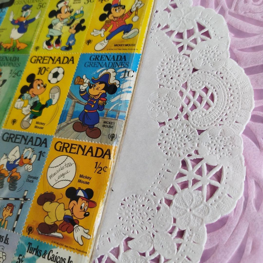Disney ディズニー 外国切手 ミッキー ディズニー切手セット レトロ