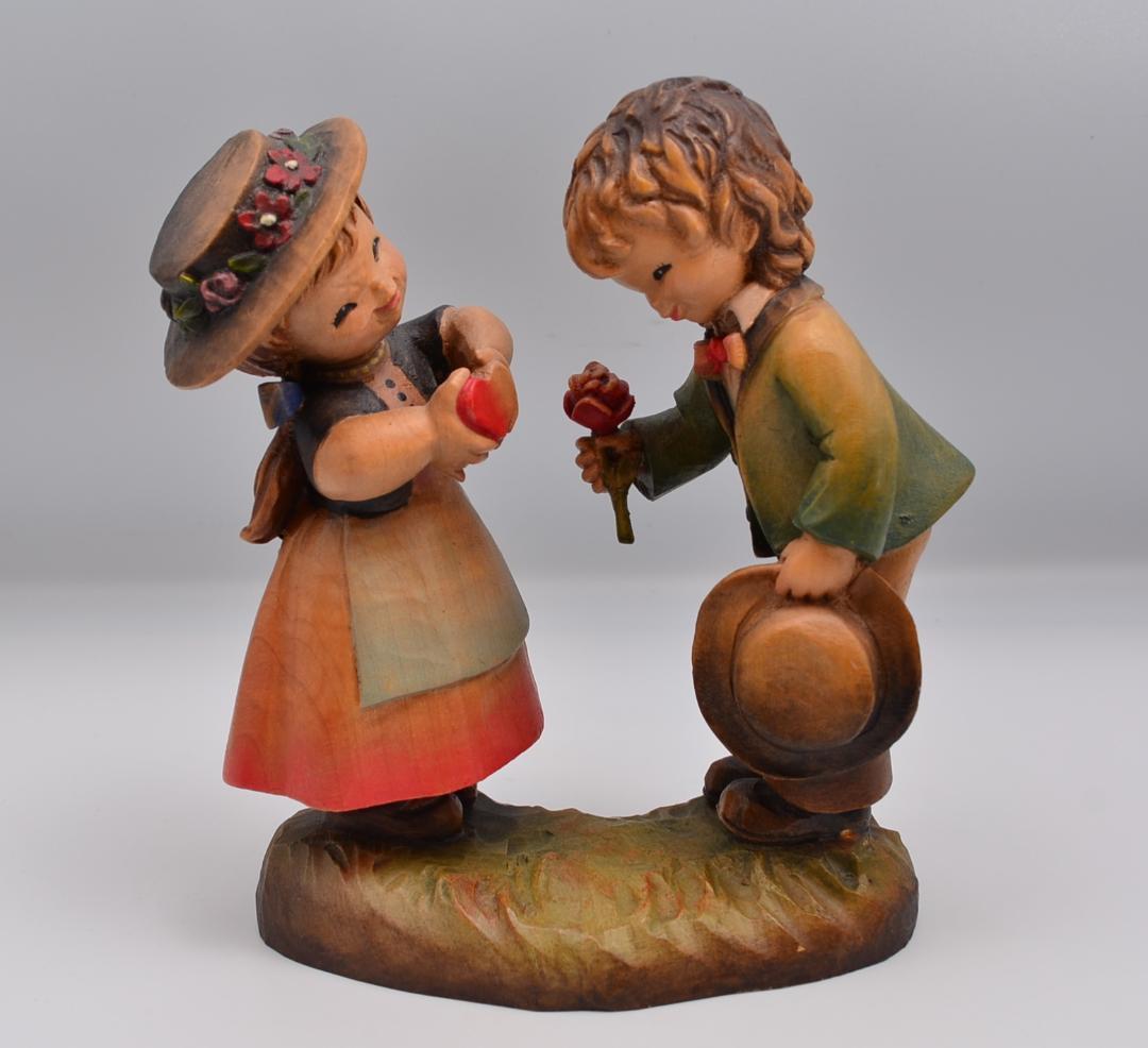 求愛 アンリ ANRI フェランディス 木彫人形 イタリア 高さ16cm