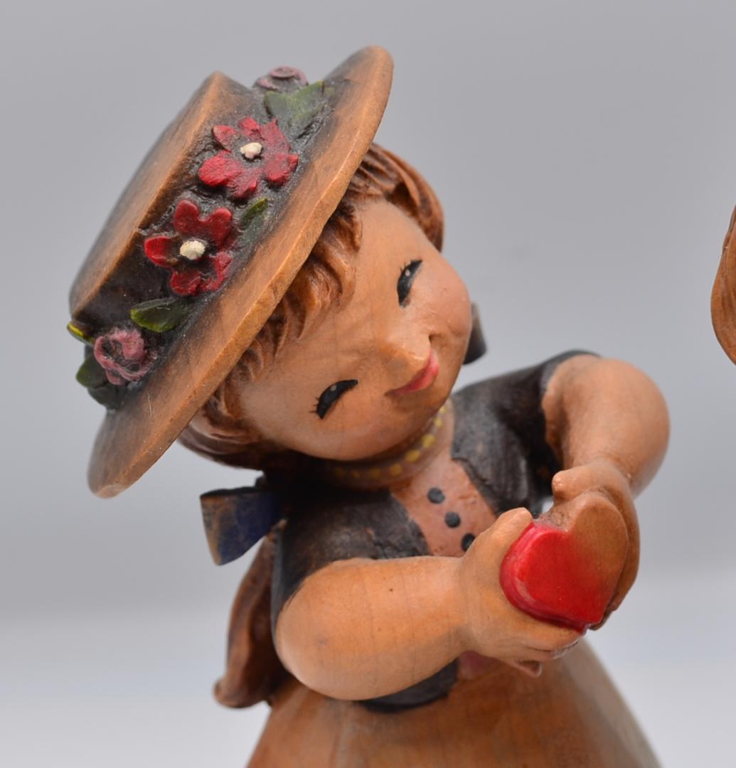 求愛 アンリ ANRI フェランディス 木彫人形 イタリア 高さ16cm
