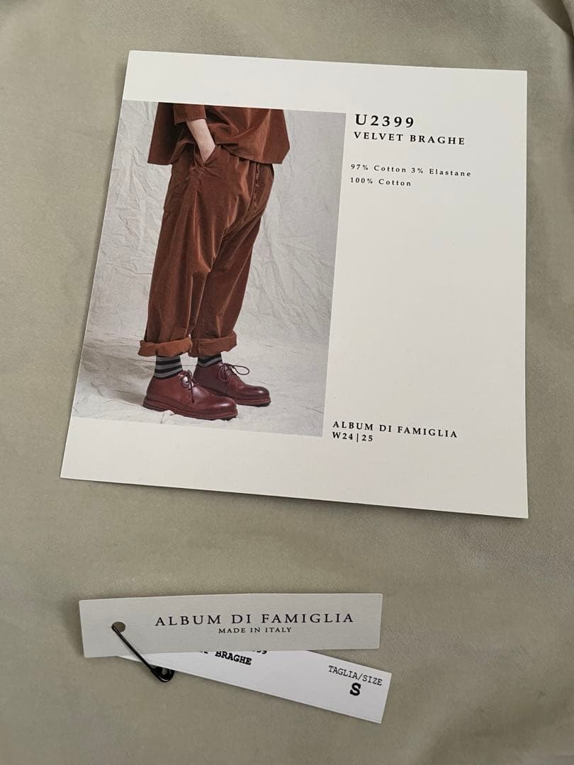 album di famiglia アルバムディファミリア　パンツ2024aw