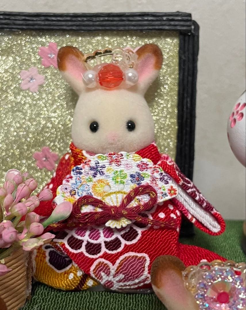 雛人形 二段飾り シルバニア赤ちゃん ケース入り