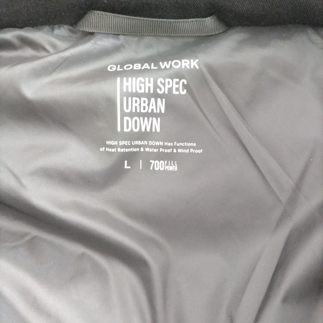 【新品未使用】今季グローバルワークハイスペックアーバンダウン L 黒ブラック