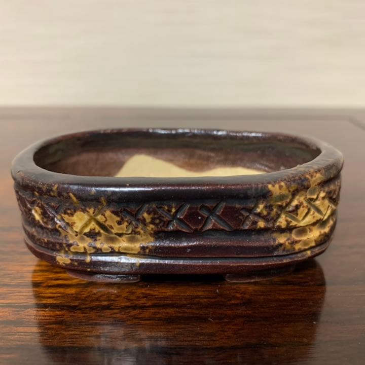 炎遊 手捻り鉢 希少 N046