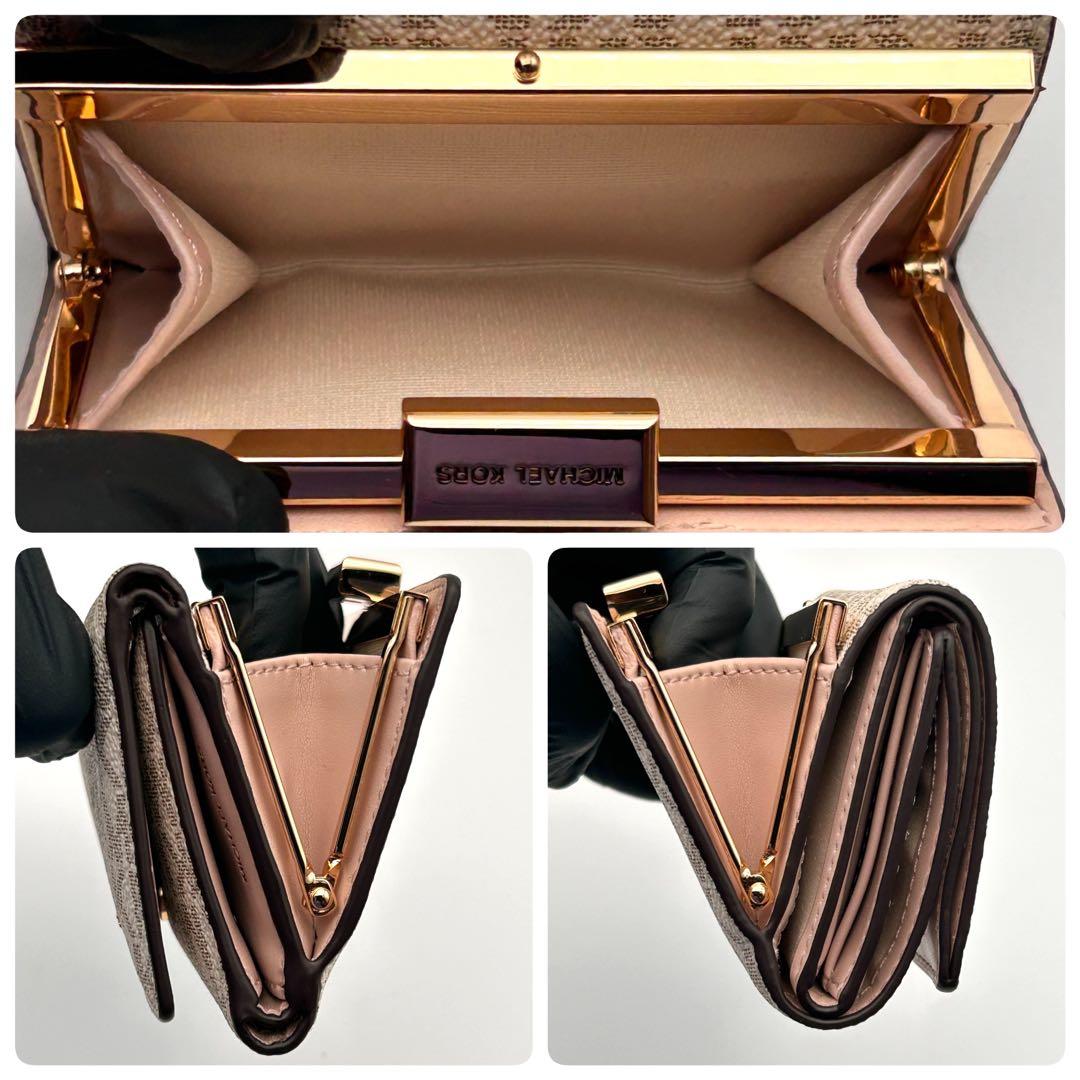 ✨極美品✨ マイケルコース 三つ折り財布 がま口 高級 ⛄プレゼント用に