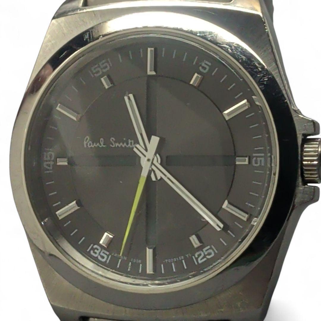 希少デザイン ポールスミス クローズドアイズ メンズ腕時計 新品電池 稼働品