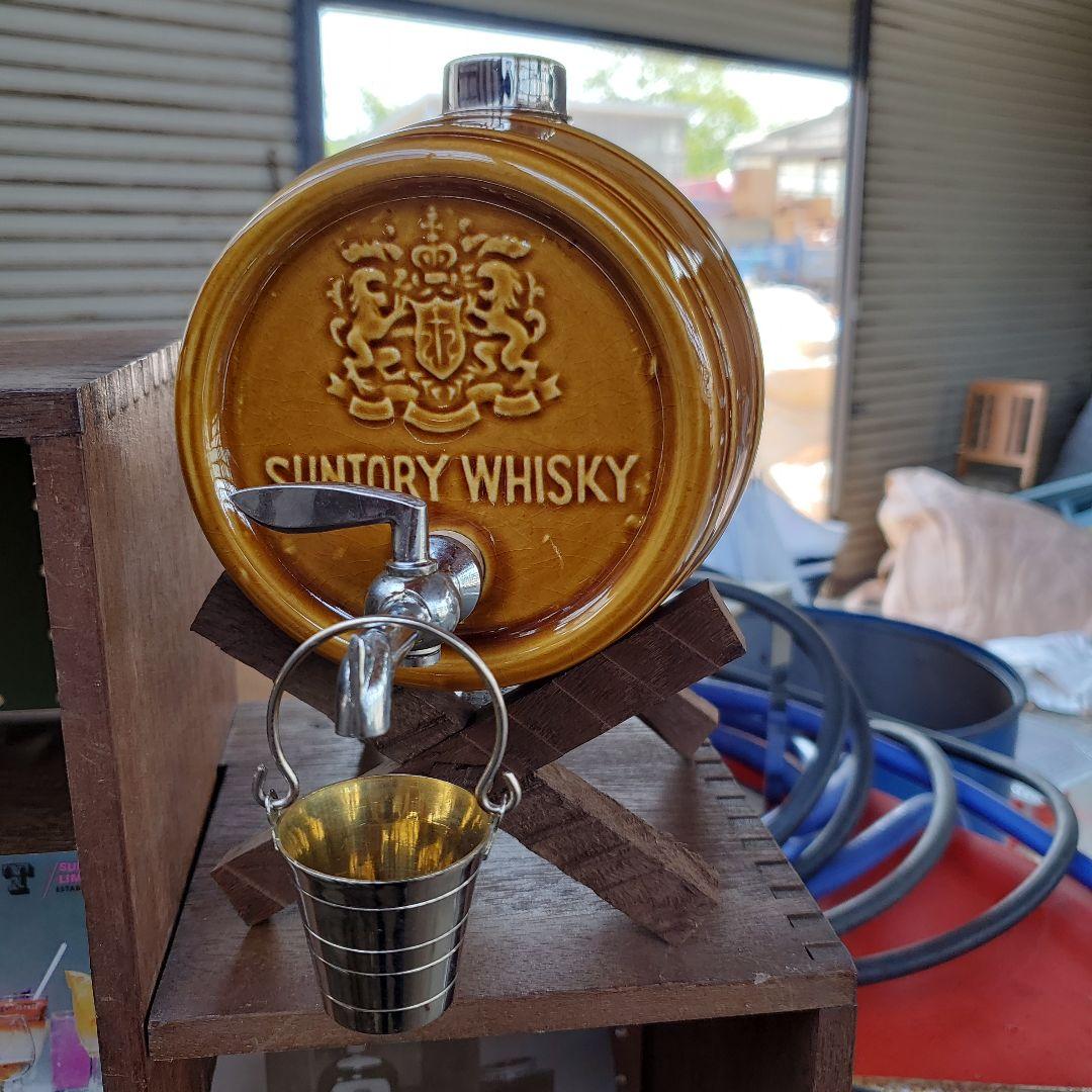 昭和レトロ】サントリー壽屋ウイスキー樽型セット説明書袋付き