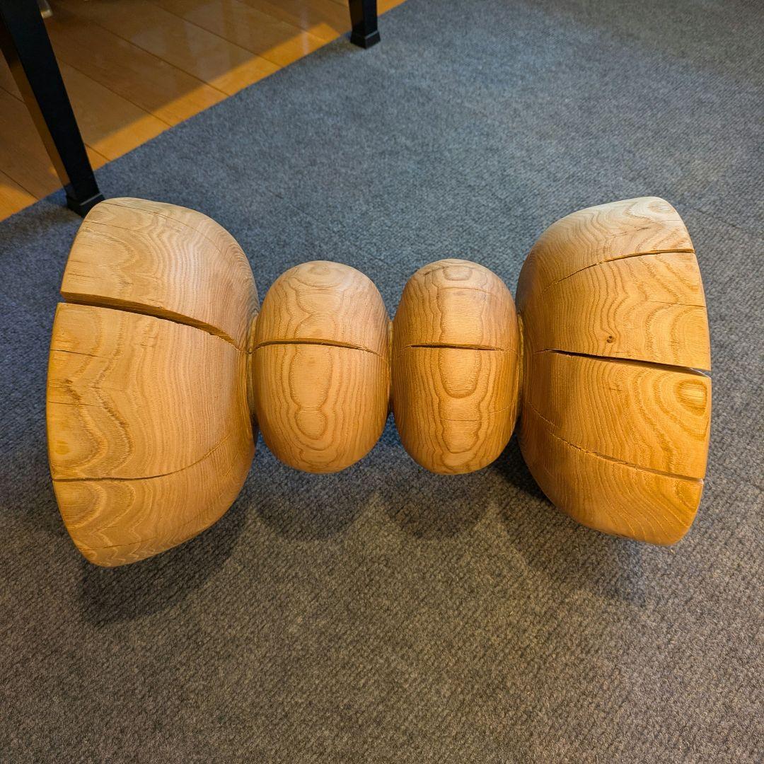 :)　栗　天然木　丸太　椅子　スツール　高さ約40㎝