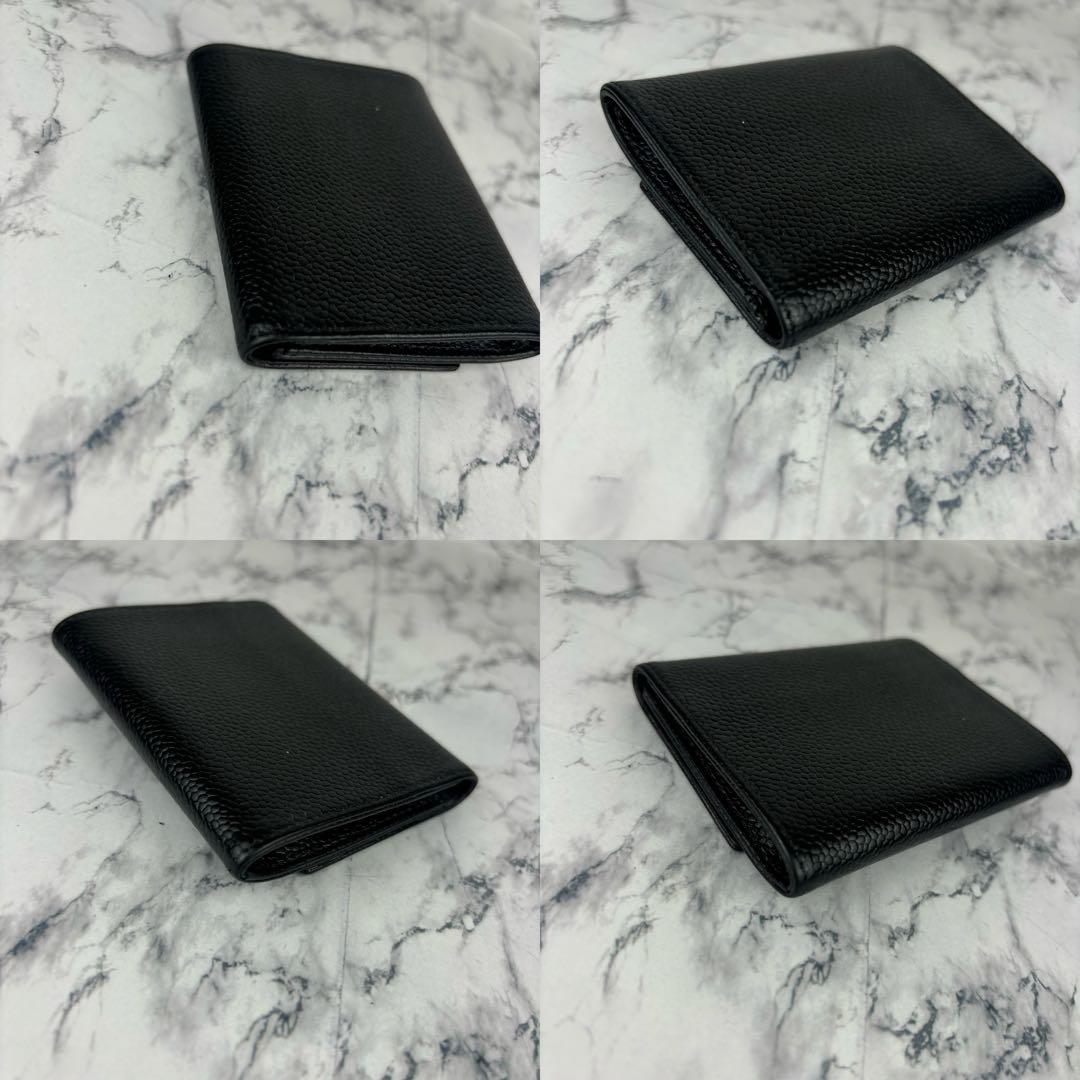 88 CHANEL キャビアスキン　ココステッチ　ケース