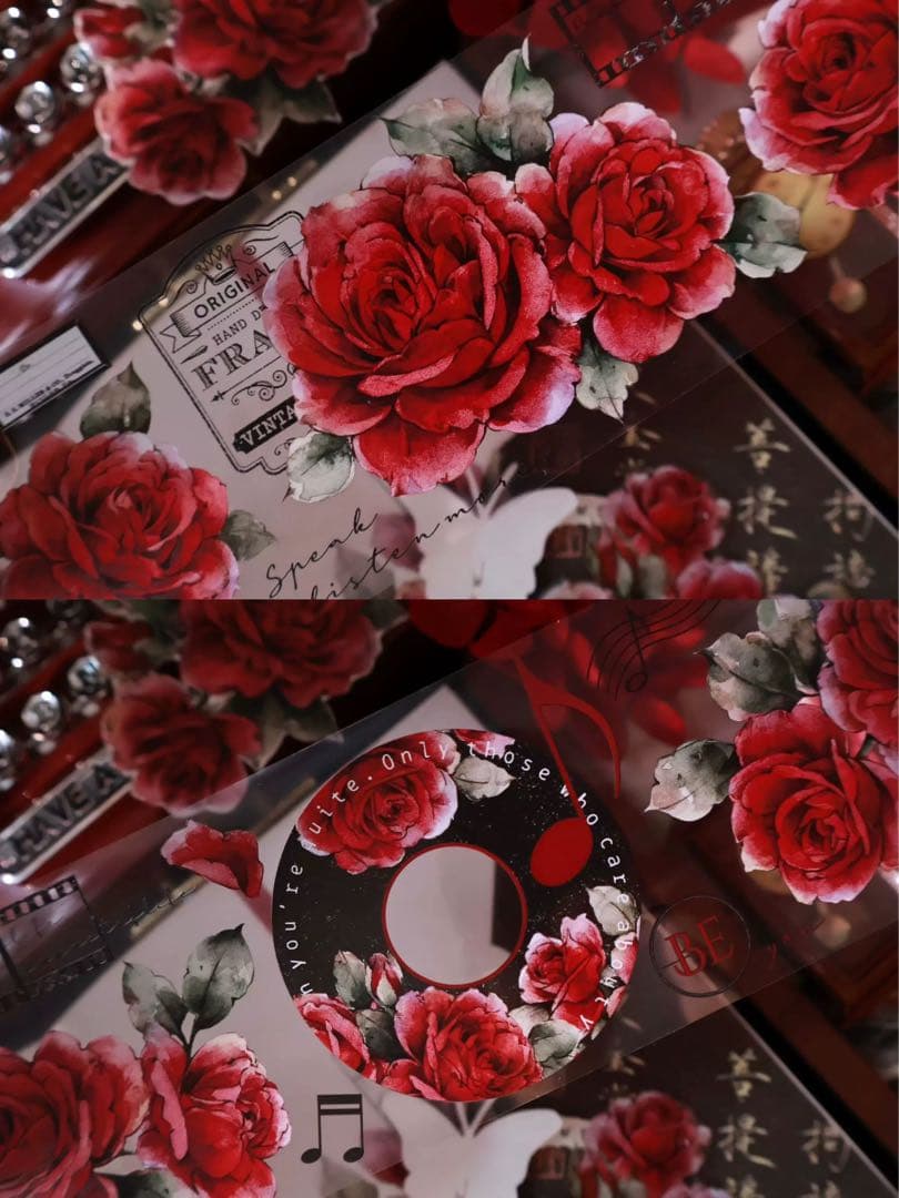 ⭐️SALE⭐️壹洱原创《旧日红笺》海外マスキングテープ　マステ 【2564】