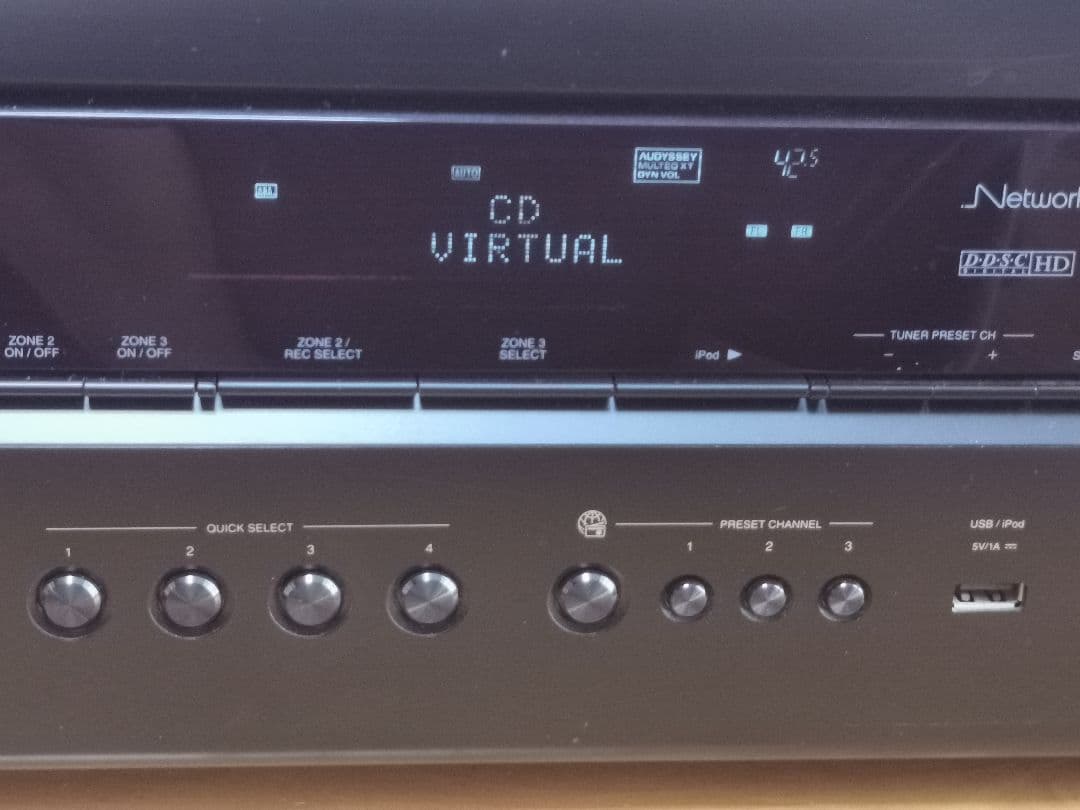 DENON AVアンプ リモコン付ブラック AVR-3312 DENON 7.2ch対応AVアンプ