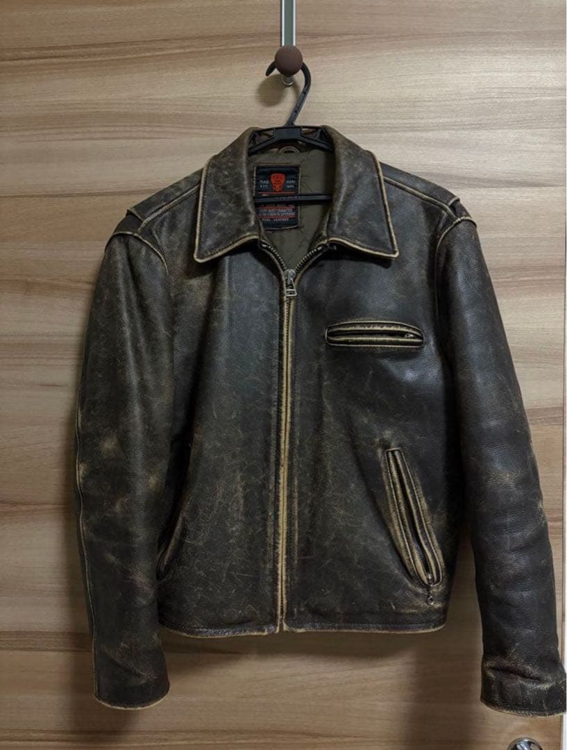 USA製 Schott 襟付き ライダース/ボアライナー/36/652