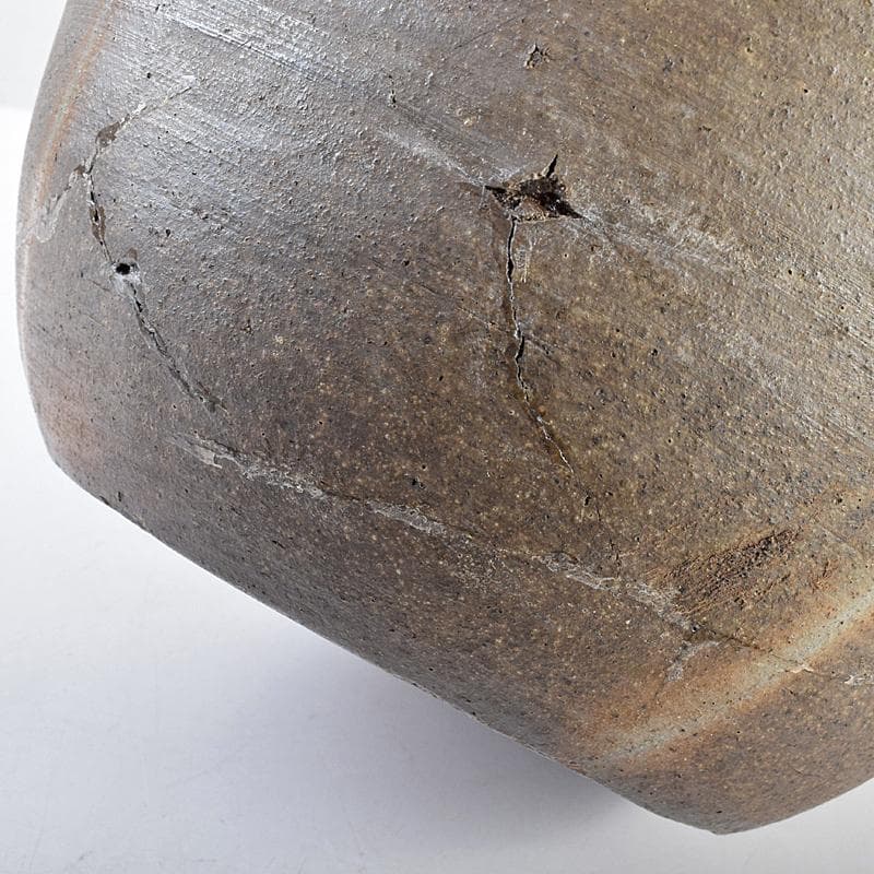 伊部焼 古伊部 大水指 壺 高さ約29㎝ 時代箱 MR8815B