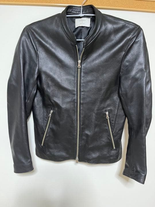 JACKROSE ベージュ シングルライダース ヌメ ラムレザーシングル