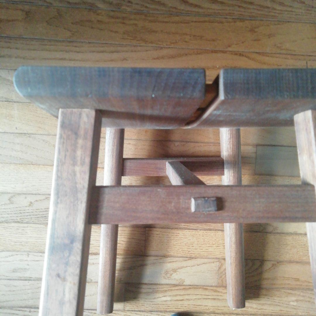 ブラックウォールナット材で手作りしたスツール