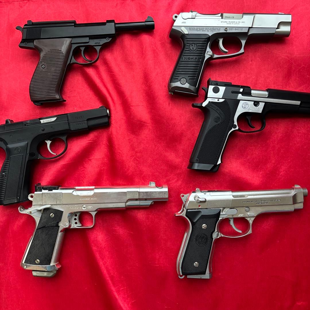 東京マルイ　エアコッキングガン6丁セット　cz75 ベレッタ　pc356 ワルサ