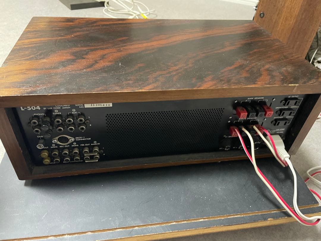 LUXMAN 504 ソリッドステートアンプ音出し確認済み - メルカリ