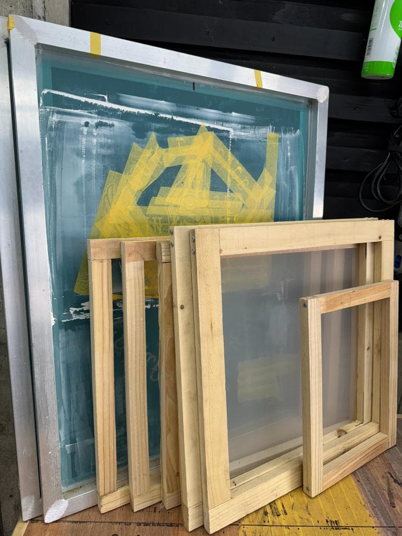 シルクスクリーン印刷機+製版機+用品【値引済】