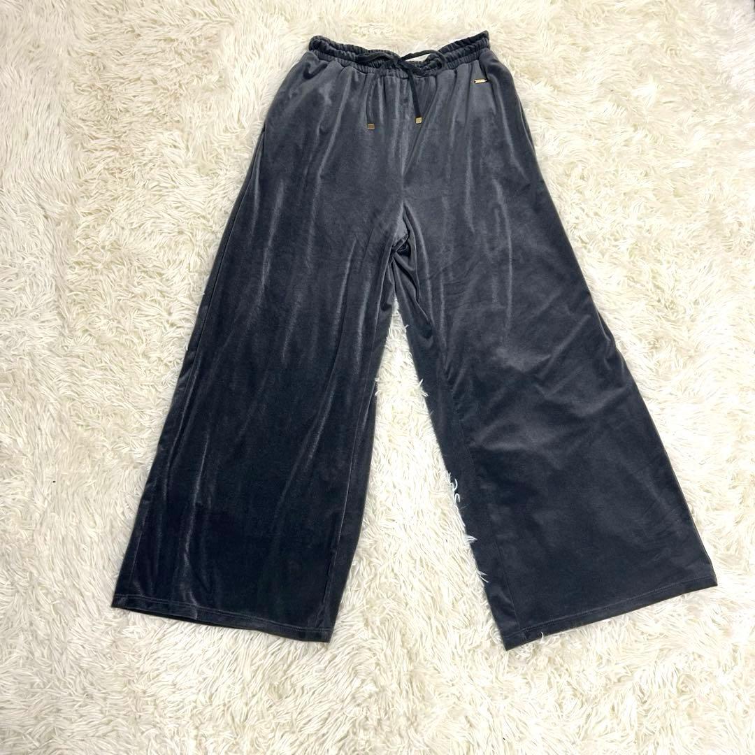 【完売品】gelato piqueベロアロンT＆ベロアパンツセット　グレー