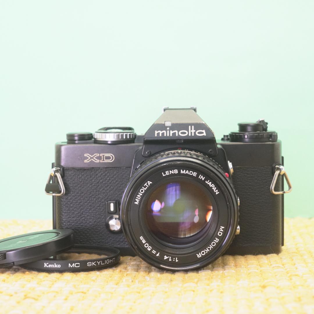 完動品ミノルタ Minolta 完動品ミノルタ XD × 50mm F1.4 フィルムカメラ #