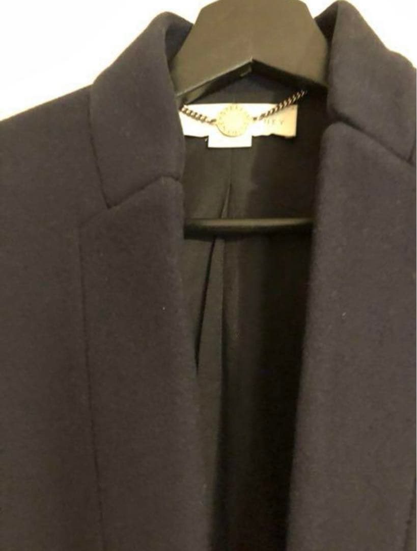 ステラマッカートニー チェスターコート 34 ネイビー - メルカリ