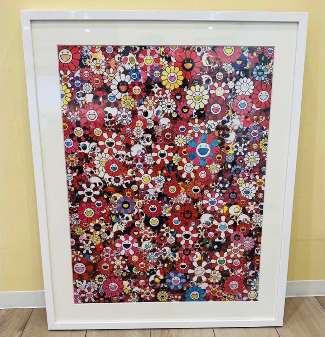 村上隆 絵画 真作 リトグラフ シルクスクリーン フラワー