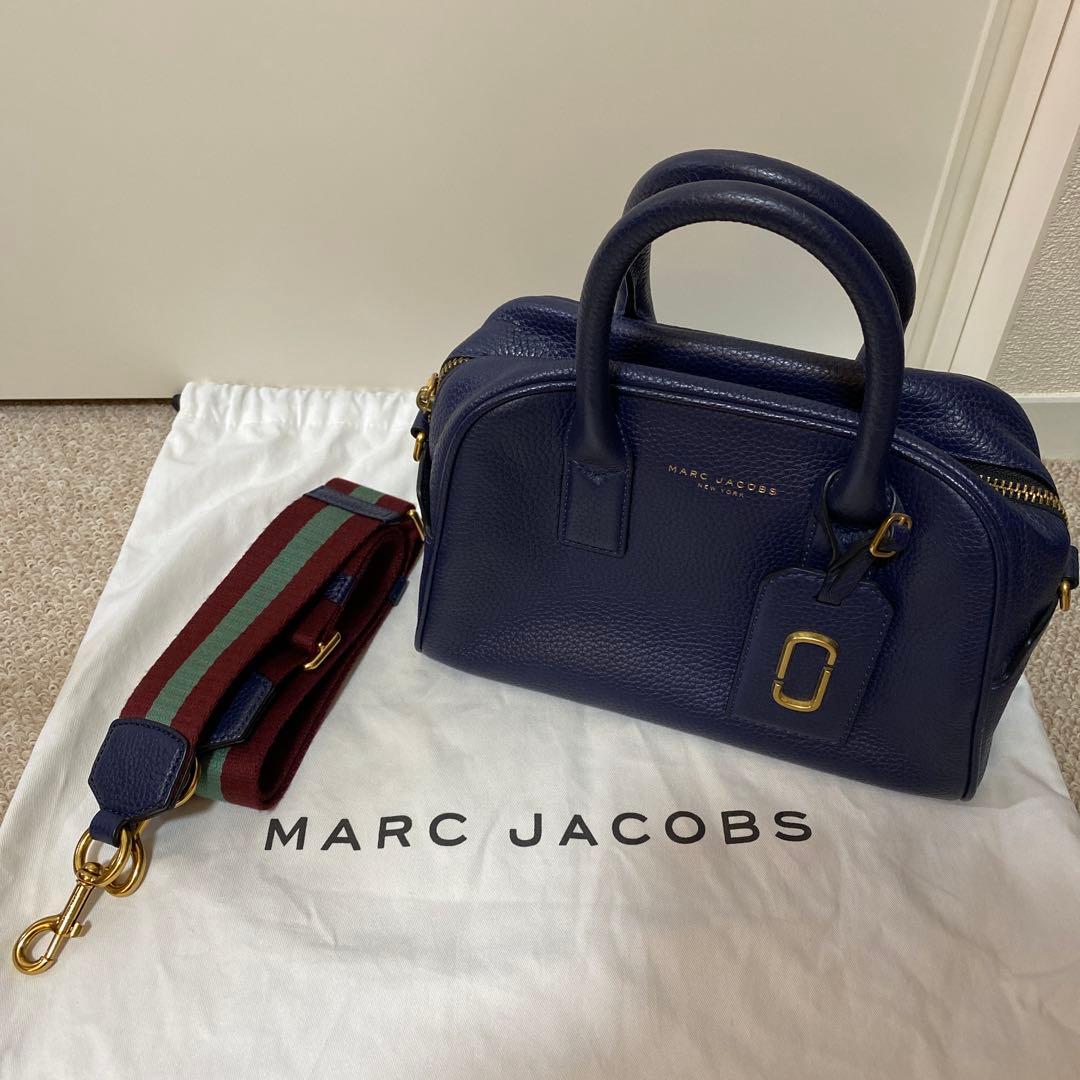 MARC JACOBS ショルダーバッグ ゴッサム レザー 2way ネイビー