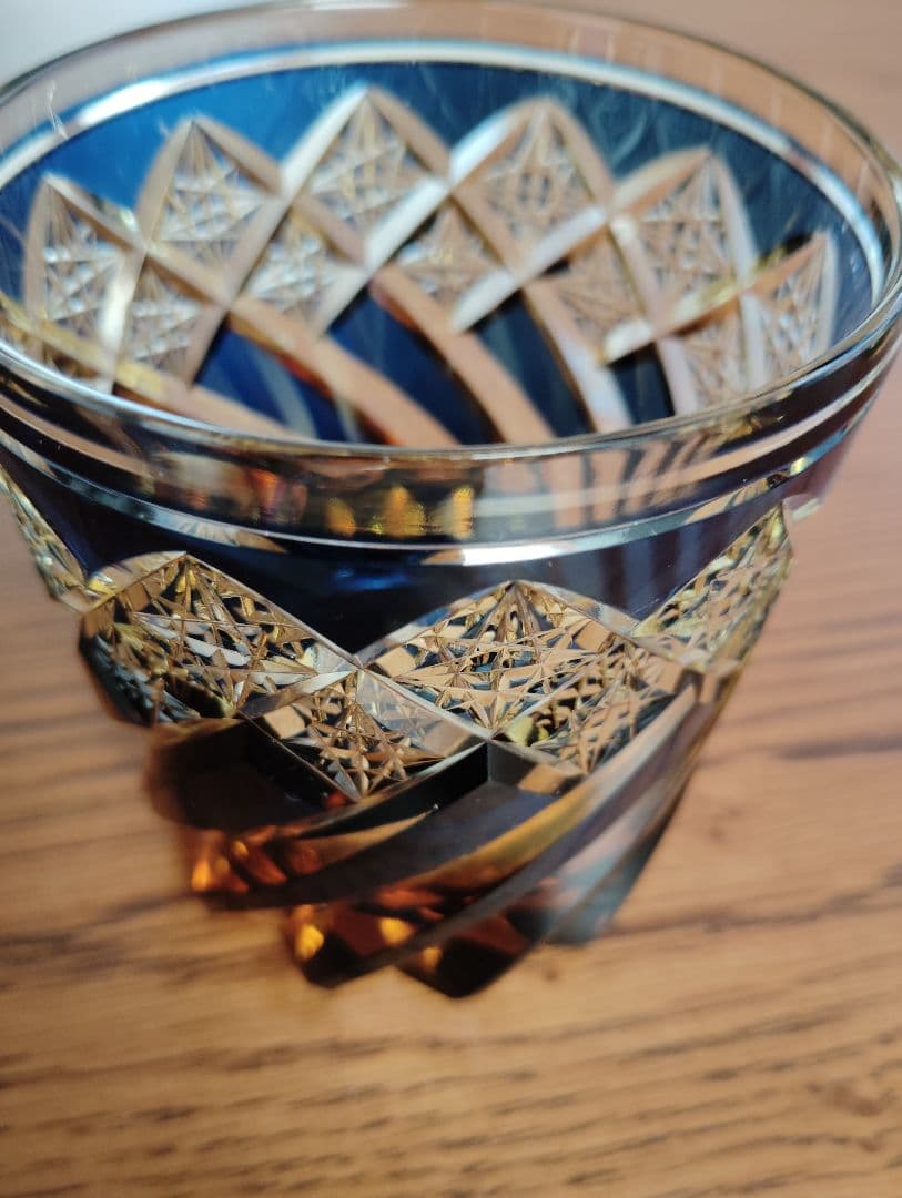 美品】江戸切子2点 作高野秀徳