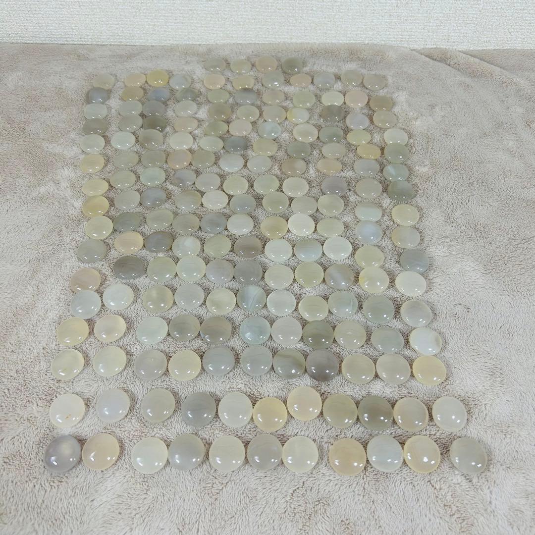 【希少】瑪瑙　めのう　碁石　天然石　白180 黒180